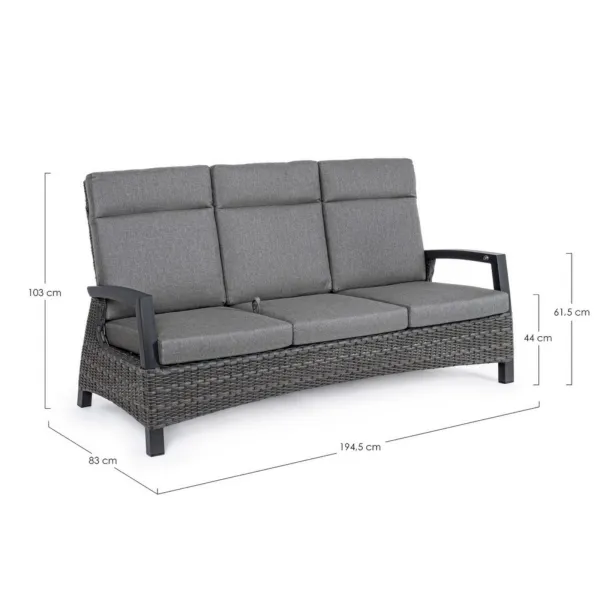 Liegendes Sofa Bizzotto Britton 2