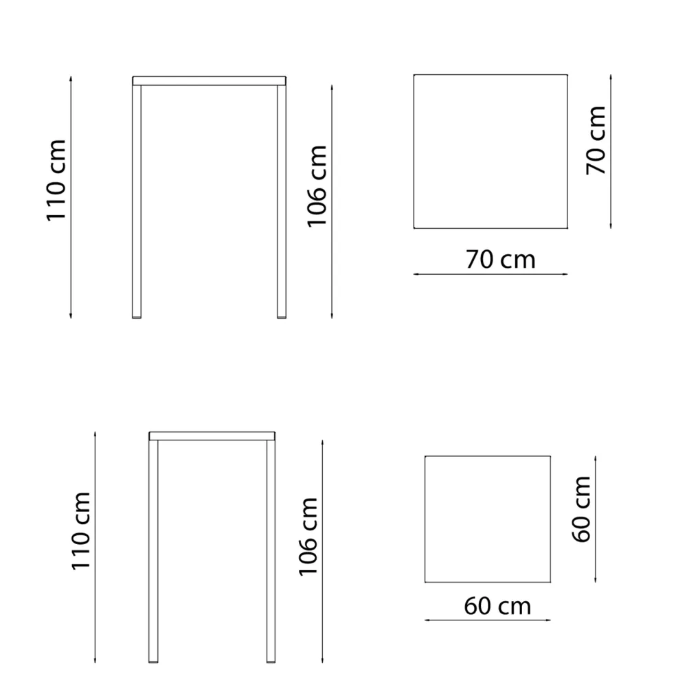 High table Vermobil Quatris