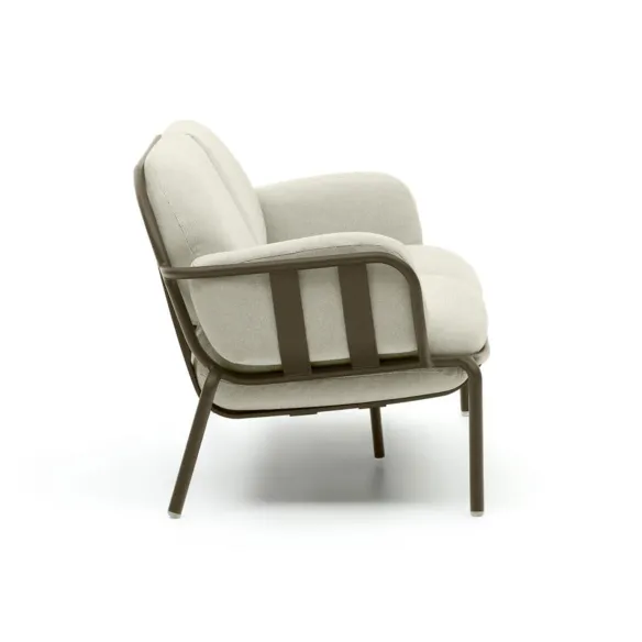 Light Home Joncols 2-seater outdoor sofa in green painted aluminum 165 cm