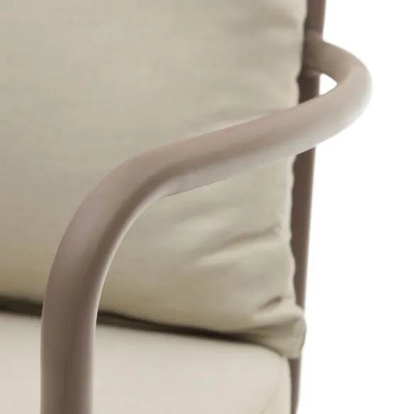 Light Home Bramant-Sessel aus malvenfarbenem Stahl