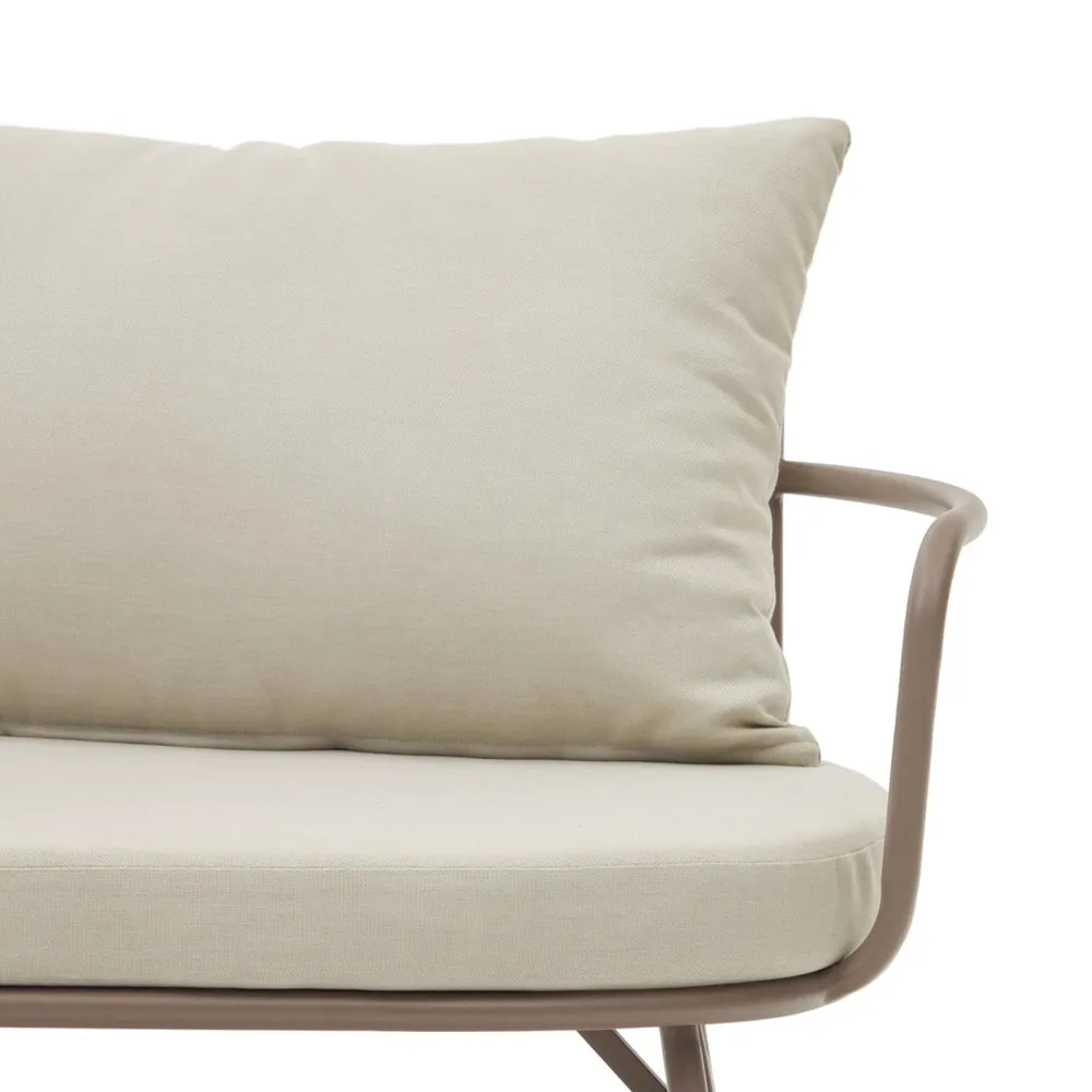 Light Home Bramant 2-Sitzer-Sofa aus malvenfarbenem Stahl