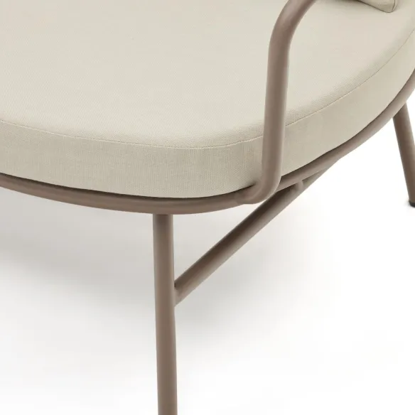 Light Home Canapé Bramant 2 places en acier finition mauve