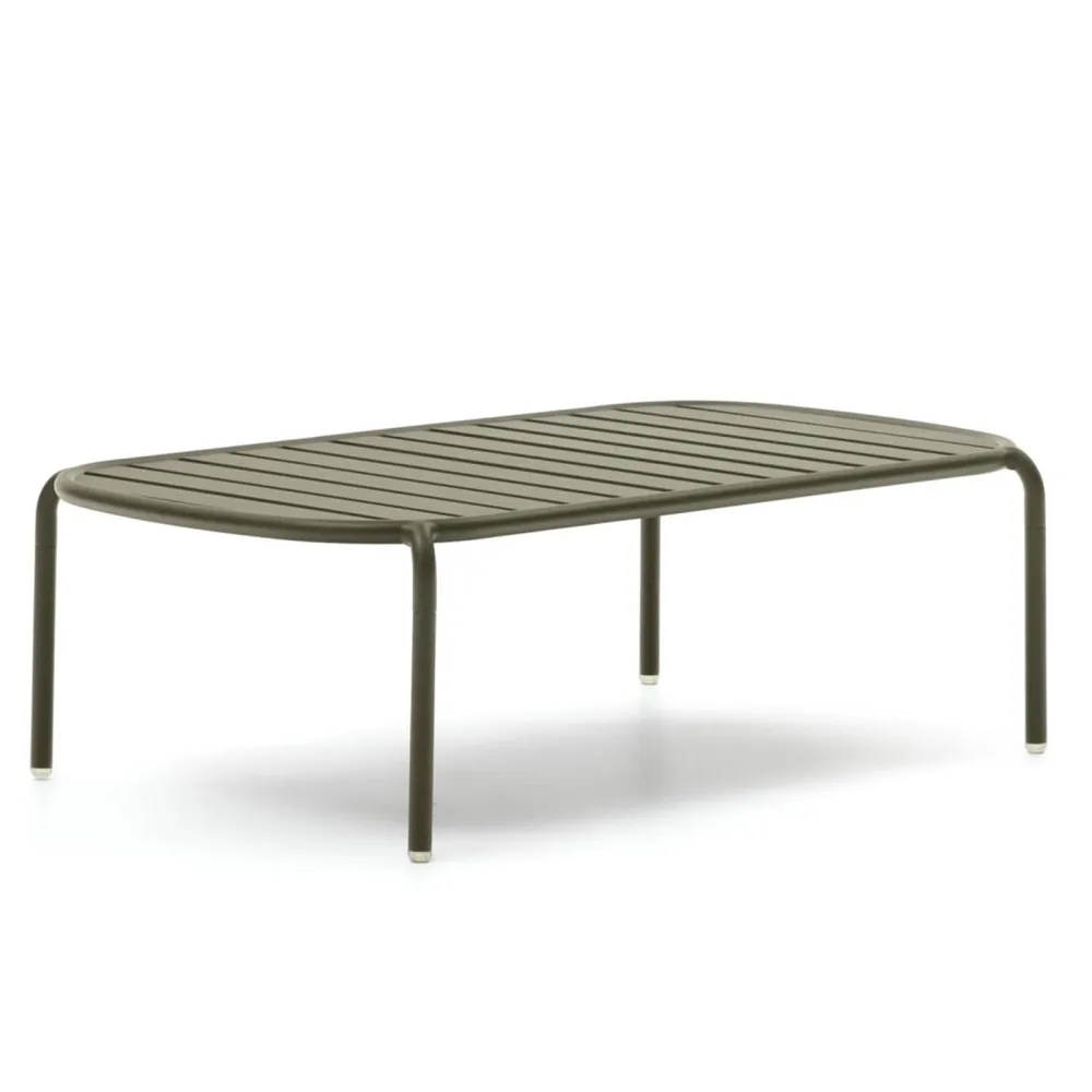 Light Home Joncols coffee table in green painted aluminum