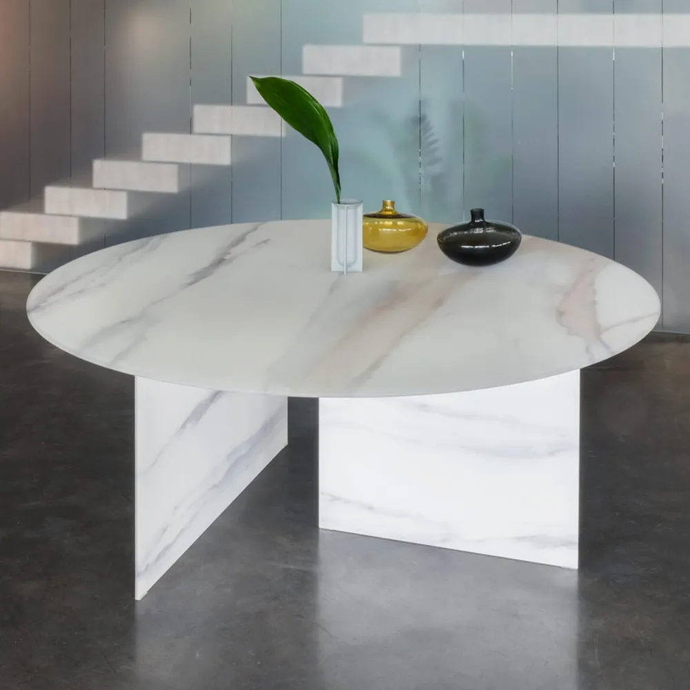 Lago Table ronde Stratum XGlass