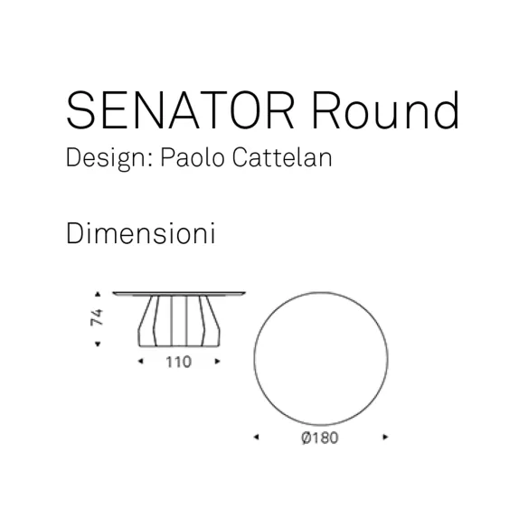 Runder Tisch Cattelan Senator round