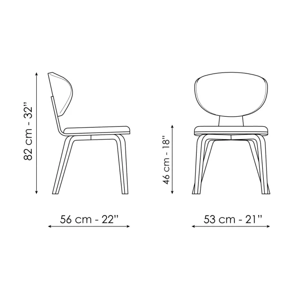 Sedia Bonaldo Olos chair