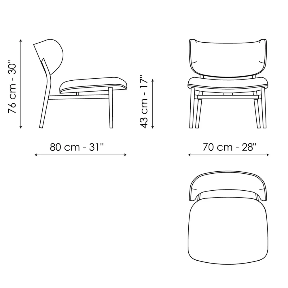 Fauteuil Bonaldo Noor lounge