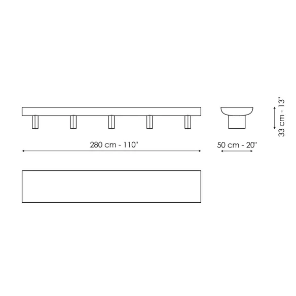 TV stand Bonaldo Sculptural