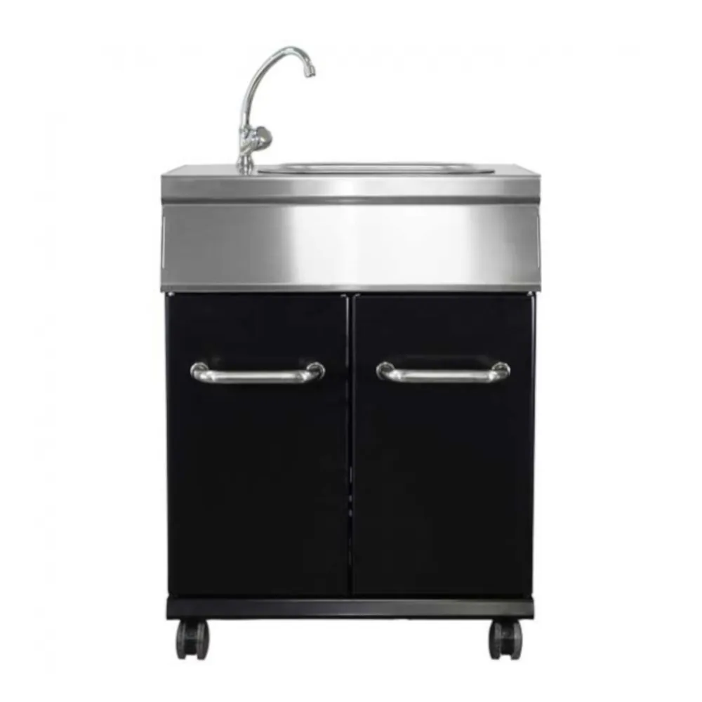 Meuble Limousine Broil King avec évier porte noire