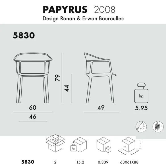 Kartell Armchair Papyrus
