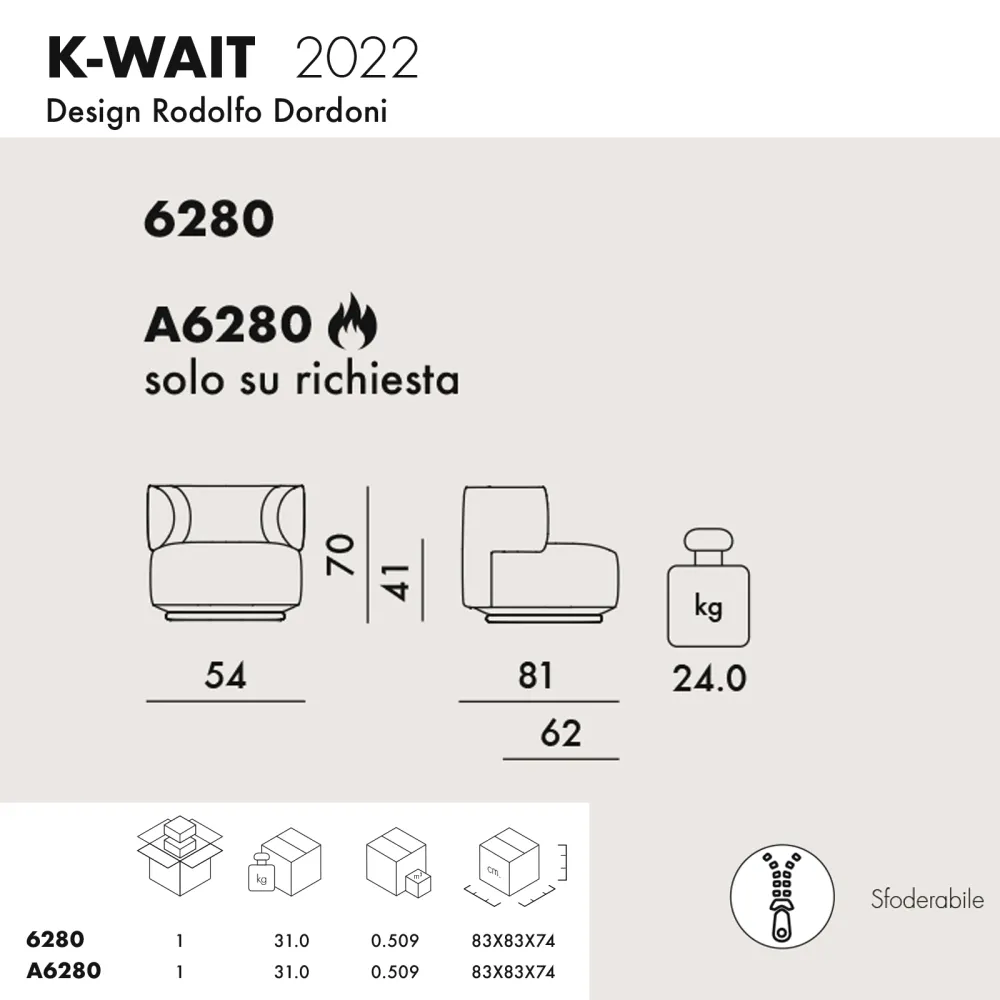 Kartell K-wait Sillòn Bouclè