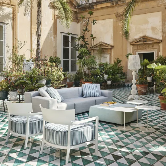 Kartell Cara Outdoor Mat Armchair