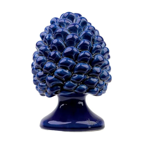 Cerámica Siciliana de Caltagirone Piña Verus Azul