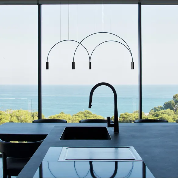 Suspension lamp Estiluz Volta double