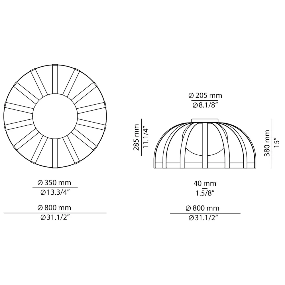 Plafonnier Estiluz Bols T - 4023X