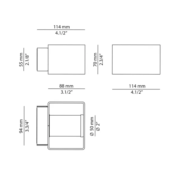 Wall lamp Estiluz Frame