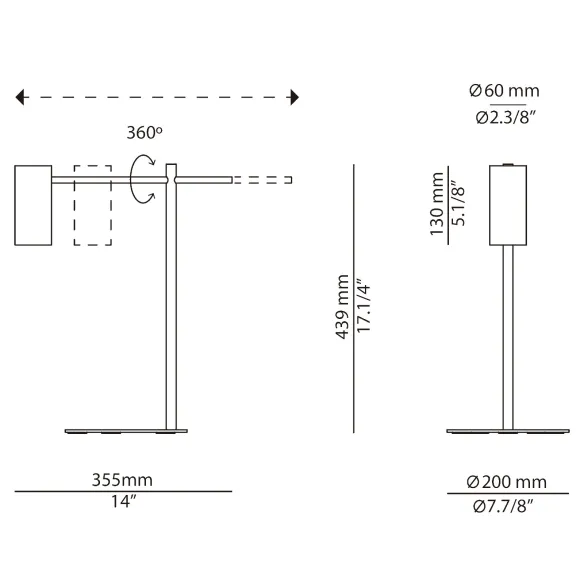 Lampe de table Estiluz Cyls M - 3907