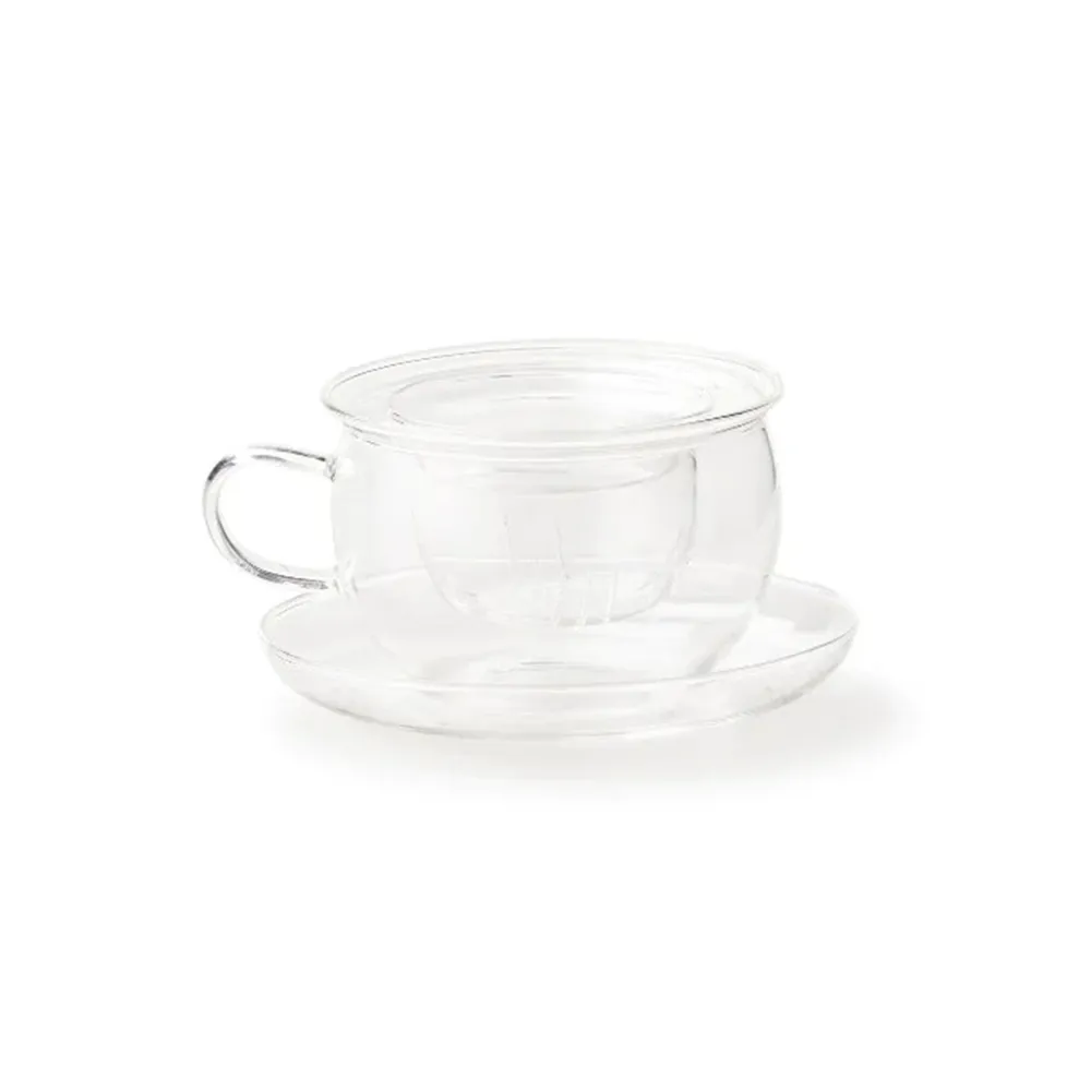 Bitossi Taza de té con tapa y filtro Boro