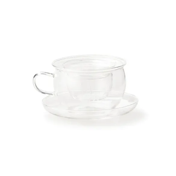 Bitossi Teetasse mit Deckel und Filter Boro