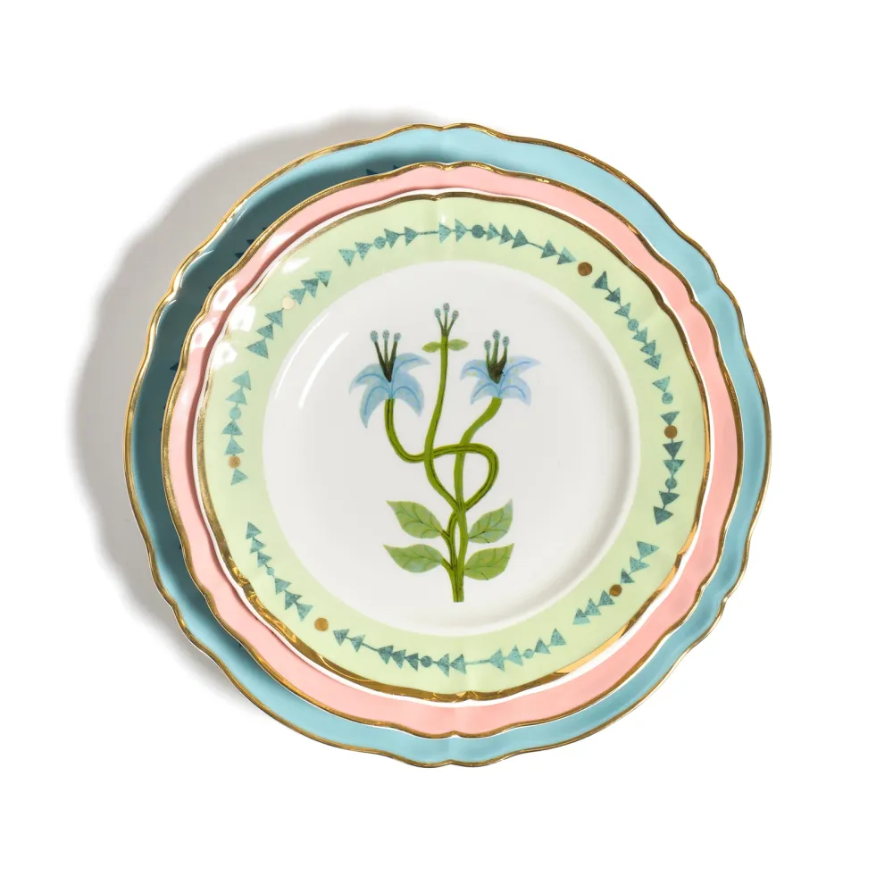 Bitossi Piatto dessert Botanica