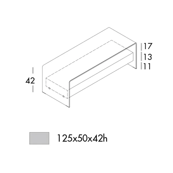 Mesa de centro Sovetitalia Bridge - with drawer 2