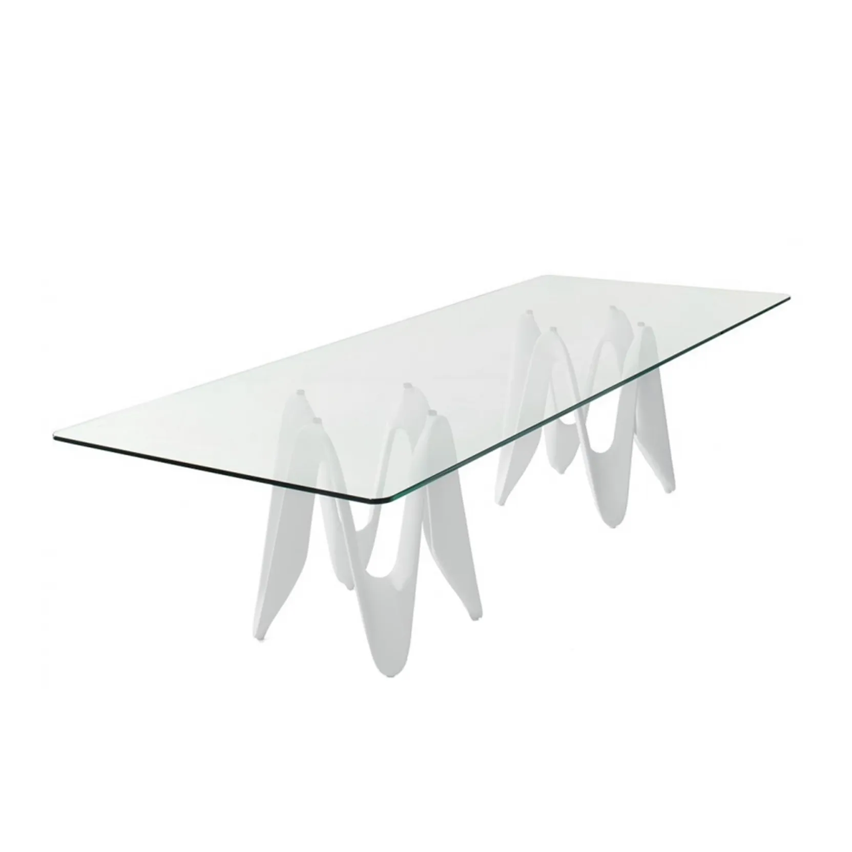 Chêne Sauvage plateau de table / MILES Pied verre - Des centaines
