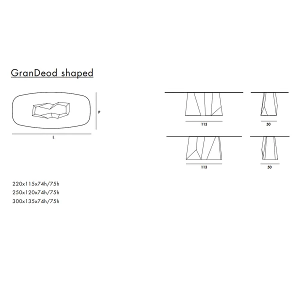 Tisch Sovet Italia GranDeod shaped