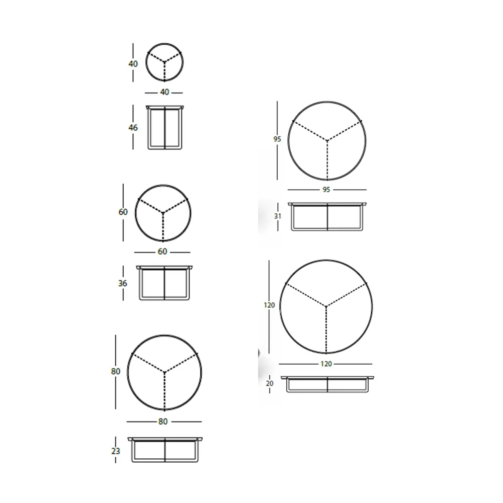 Round coffee table MemeDesign