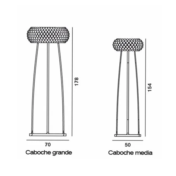 Stehlampe  Foscarini Caboche Plus