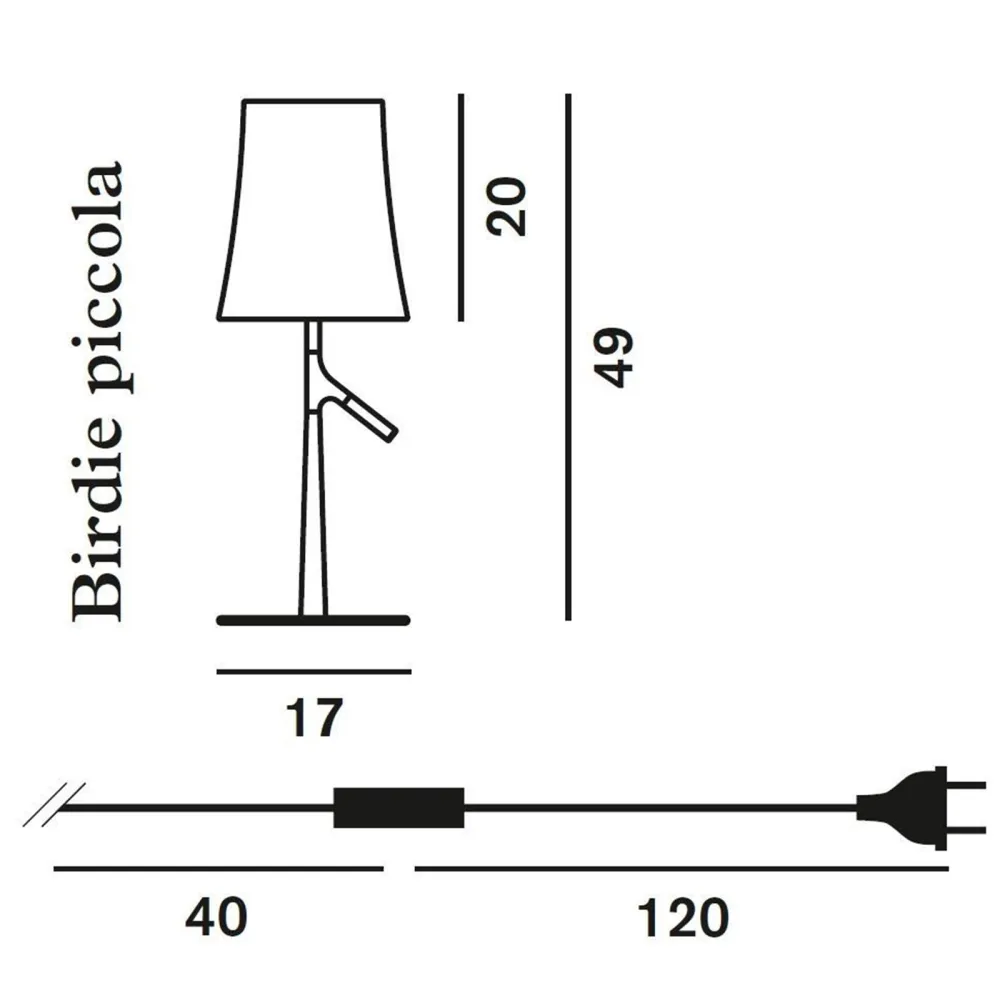 Table lamp Foscarini Birdie small