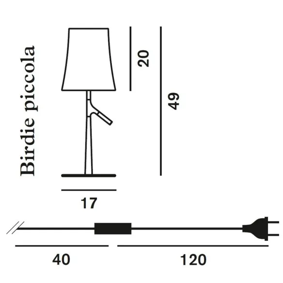 Lámpara de mesa Foscarini Birdie