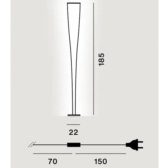 Lampada da terra Foscarini Mite 