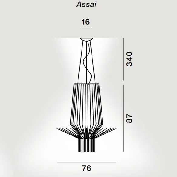 Lámpara colgante Foscarini Allegretto Assai