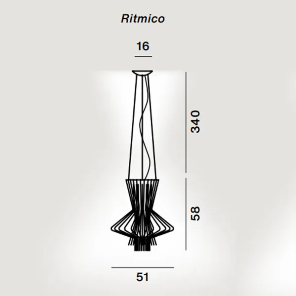 Lámpara colgante Foscarini Allegretto ritmico 2