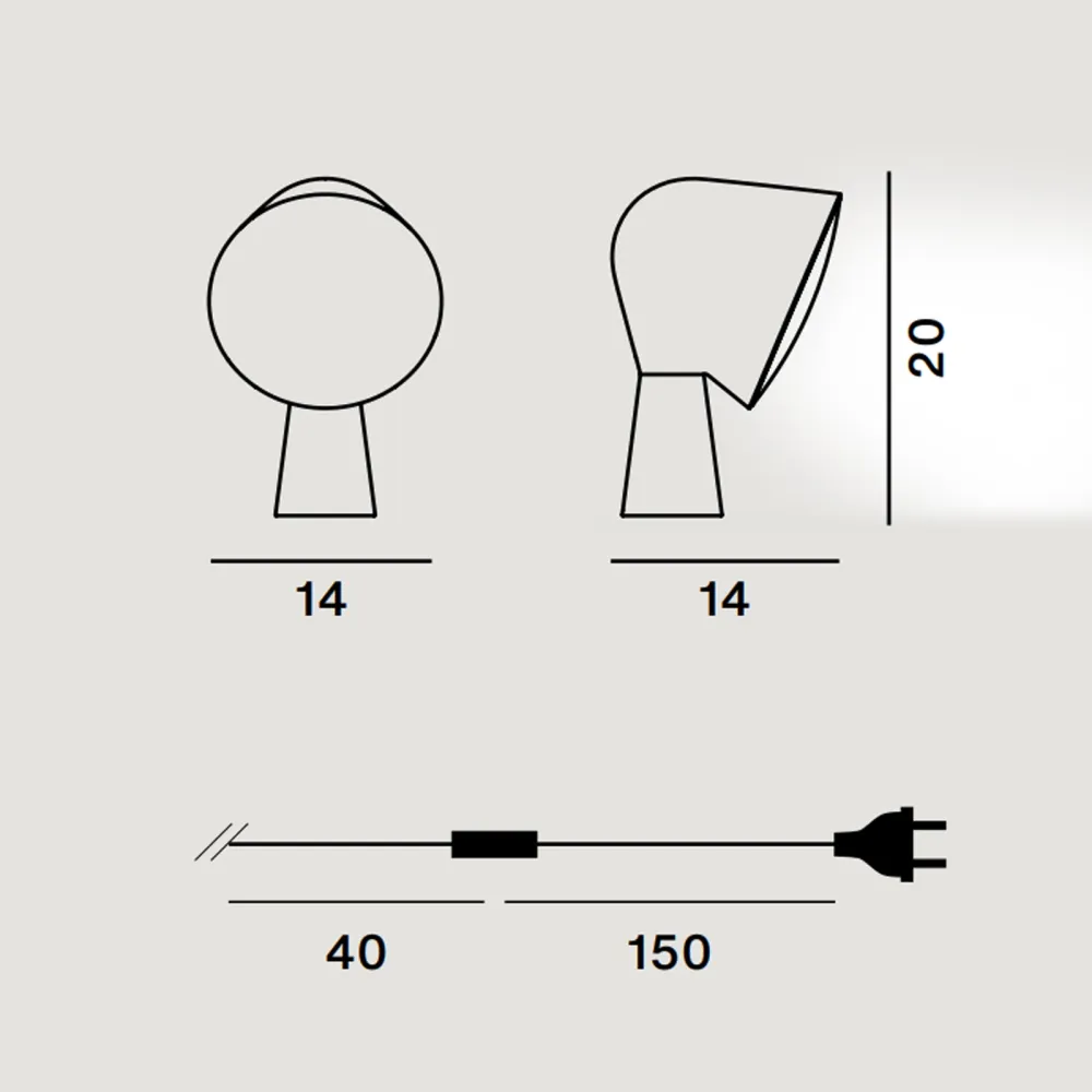 Lampada da Tavolo Foscarini Binic