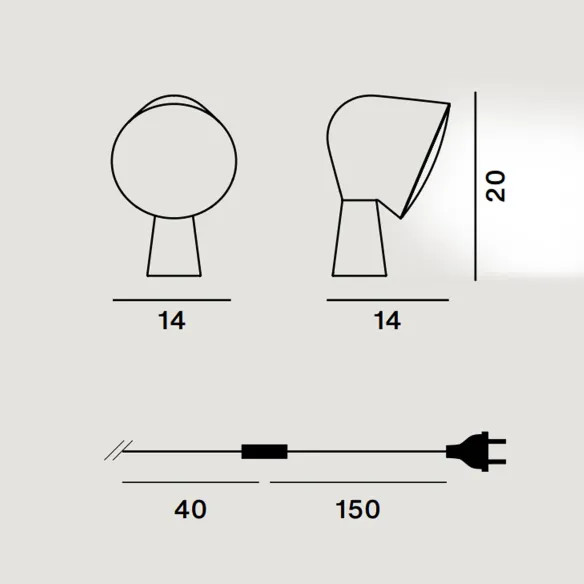 Table Lamp Foscarini Binic