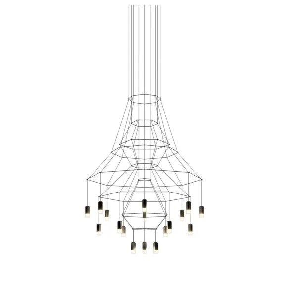 Lampada a Sospensione Vibia Wireflow Chandelier