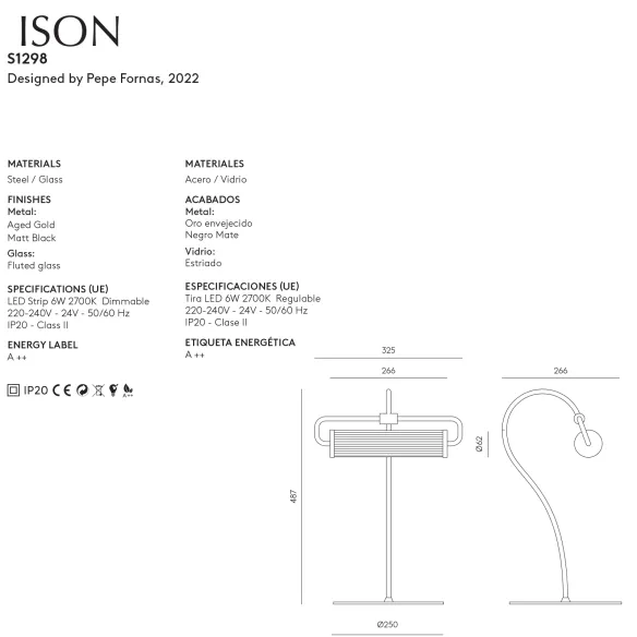 Aromas del Campo Table lamp Ison