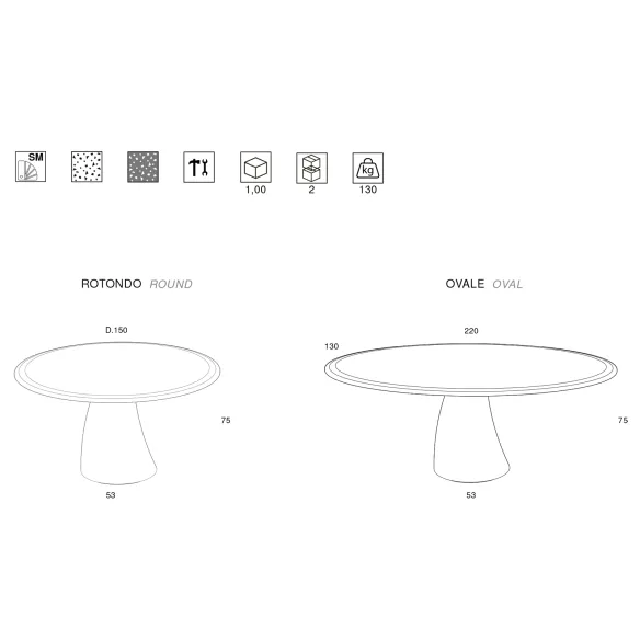 Table Minottiitalia Malone