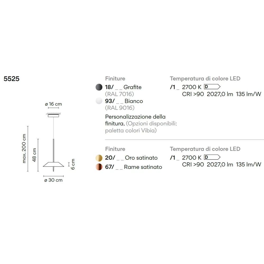 Lampe suspension Vibia Mayfair 5525