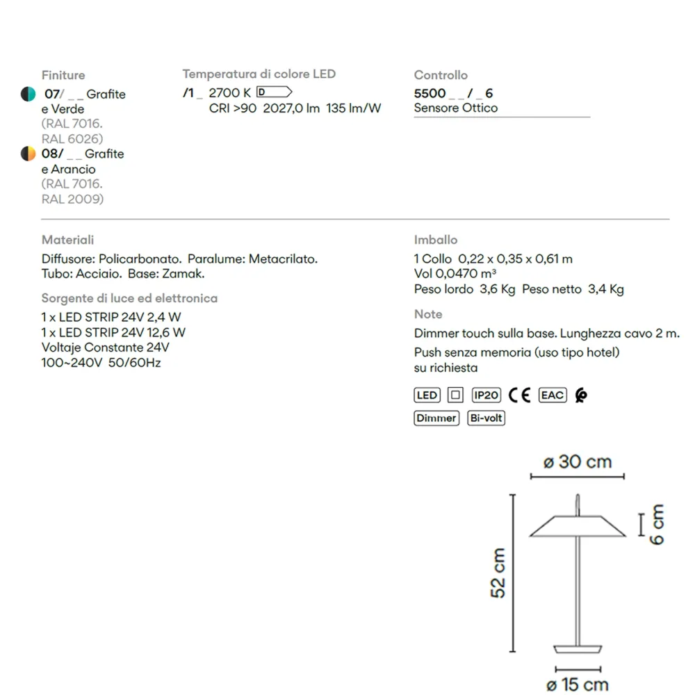 Tischlampe Vibia Mayfair 5500