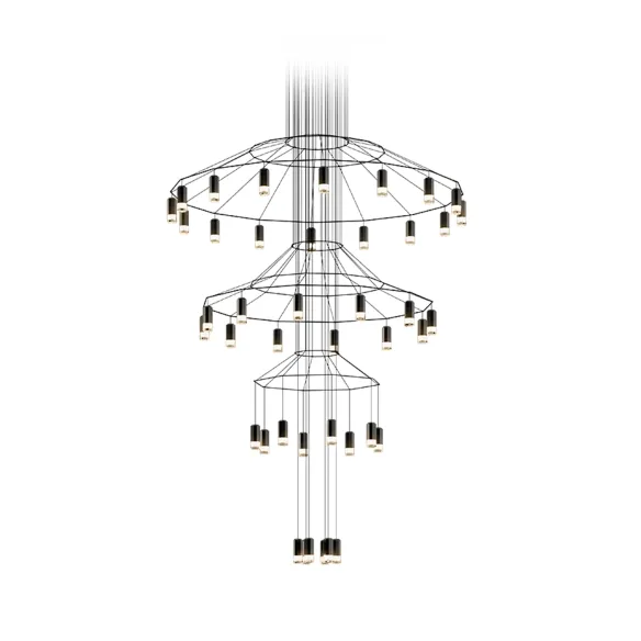 Lampen-Aufhebung Vibia wireflowChandelier 0378