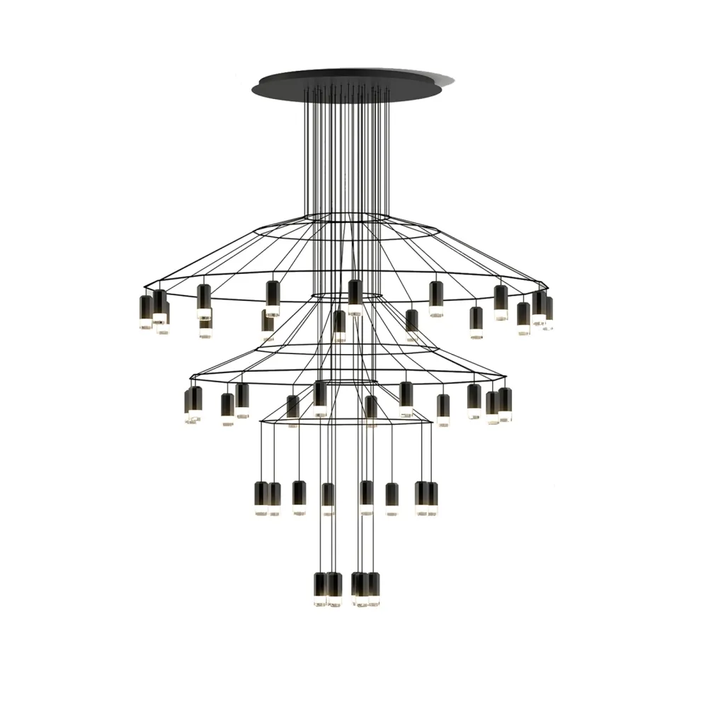 Lampen-Aufhebung Vibia wireflowChandelier 0376