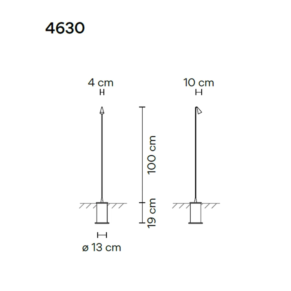Lampe au sol Vibia Brisa 4630
