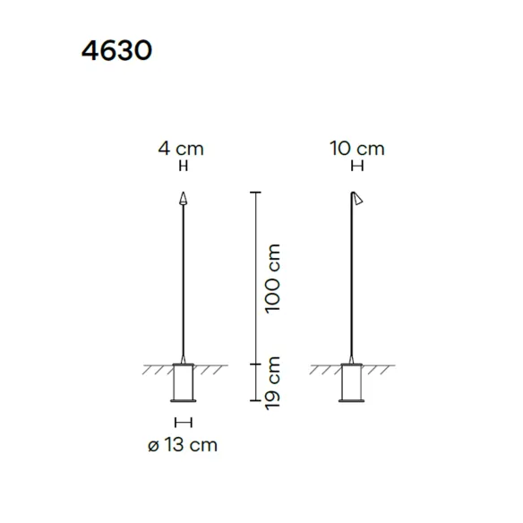 Lampe au sol Vibia Brisa 4630