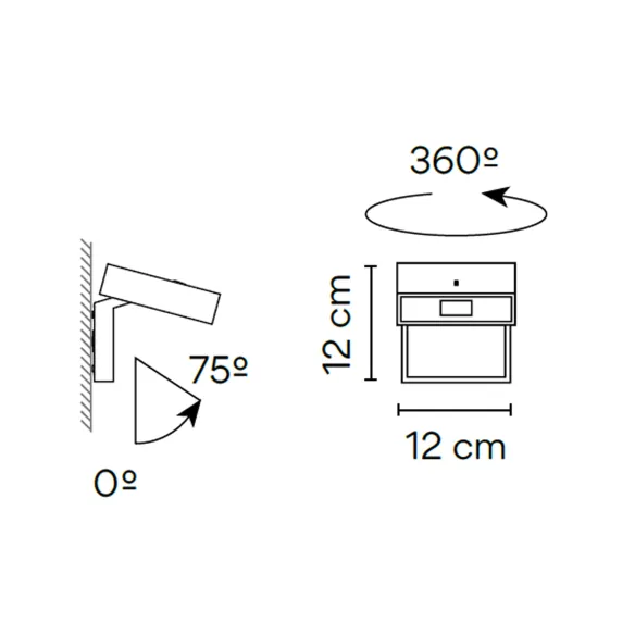 Lampada da Parete Vibia Alpha 7940