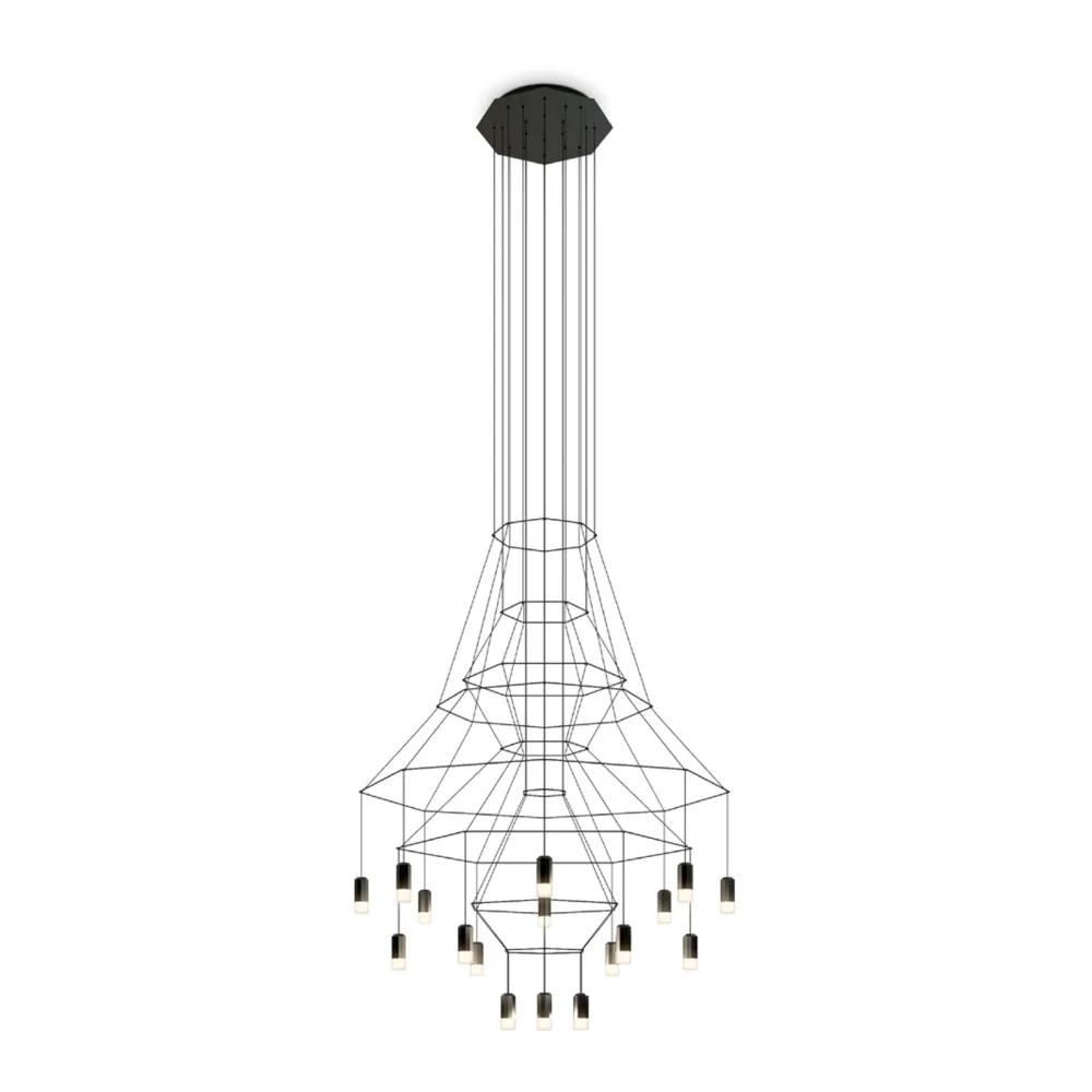 Pendant lamp Vibia Wireflow Chandelier