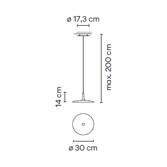 Lampe suspension Vibia Skan 0270