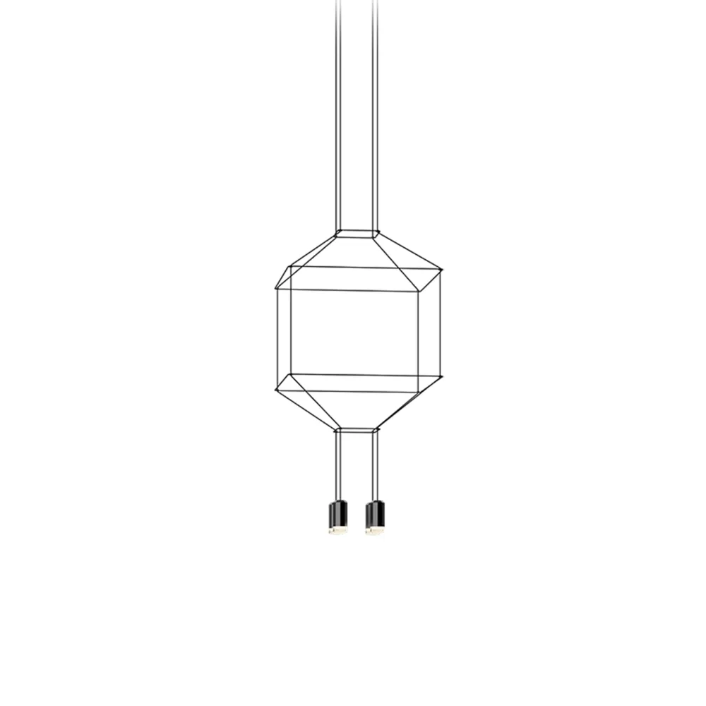 Lampada a Sospensione Quadrata Vibia Wireflow