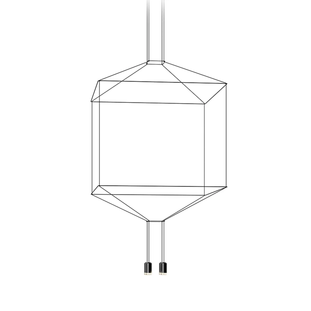 Lampada a Sospensione Quadrata Vibia Wireflow